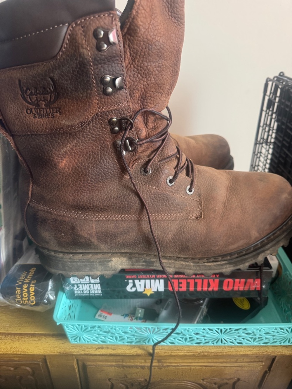 Cabela's Brown Leather Men's Work Boots